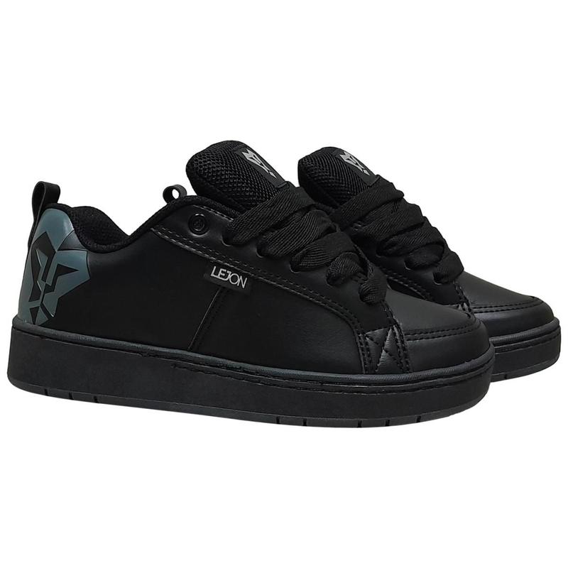 Tênis Lejon Rebel Preto Cinza Robusto Masculino Ljsc0006 - Tênis